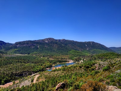 绿山的风景摄影
